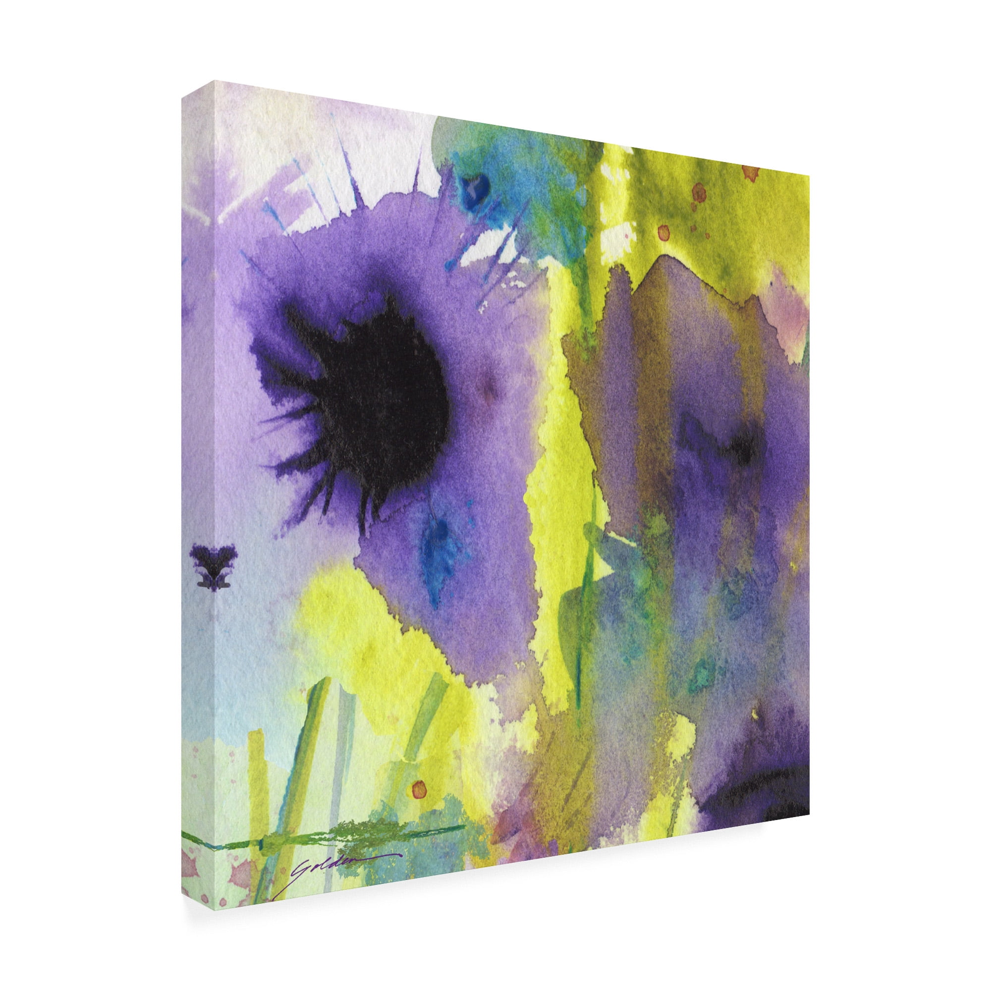 Trademark Fine Art 'Purple Essence' Canvas Art by Sheila Golde
