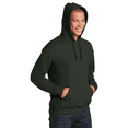 thumbnail image 4 of Gildan Pocket Sweatshirt, Men's DryBlend Long Sleeve Hooded Sweater, Classic Fleece Hoodie, Forest, XL, 4 of 6