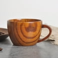 thumbnail image 2 of Giyblacko Glass Coffee Cups With Lidsand Straw Log Mug Beer Natural Color Cup Wood Wooden Coffee Milk Juice Tea Handmade Glass&Bottle, 2 of 8