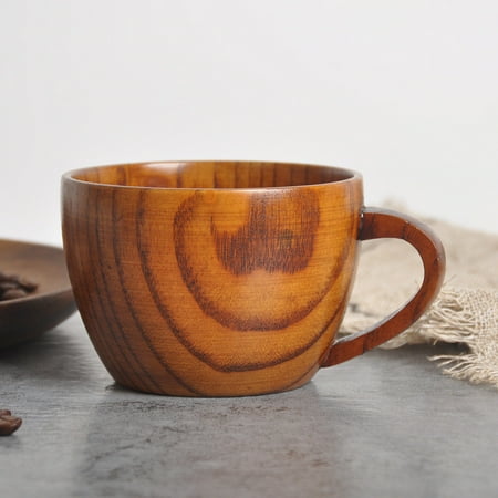 

BTJX Log Mug Beer Natural Color Cup Wood Wooden Coffee Milk Juice Tea Handmade Glass&Bottle