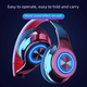 thumbnail image 4 of Auriculares inalámbricos Bluetooth para escuchar música Auriculares Subwoofer Auriculares plegables, 4 of 5