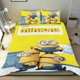 thumbnail image 1 of Minions Conjunto de sábanas temático, trío de piezas, cómodo y amigable con la piel, diseño único, regalo de decoración para el hogar para familiares, amigos y fans, 90 cm * 190 cm, 1 of 6