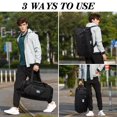 thumbnail image 3 of Bolsa de gimnasio Laripwit, bolsa de viaje deportiva mediana de 40 litros con paquete de zapatos, 3 of 6