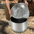 thumbnail image 5 of Danolapsi 20.5 Inch Smokeless Fire Pit with Air Switch, Portable Outdoor Stainless Steel Firepit with Removable Ash Pan, Wood Burning Stove for Outside Camping Backyard Patio Bonfire, 360° Wide Warm, 5 of 7