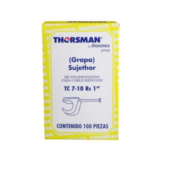 grapa thorsman ideal para sujetar cables modelo 7/10 r