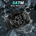 thumbnail image 5 of Men's Digital Sports Watch With Stopwatch/Alarm/Dual Time/ LED Backlight Outdoor Sports Waterproof Watch PU Strap Gifts for Man Christmas Gifts, 5 of 9