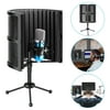 Neewer Tabletop Compact Microphone Isolation Shield with Tripod Stand, Mic Sound Absorbing Foam for Studio Sound Recording, Podcasts, Vocals, Singing, Broadcasting (Mic and Shock Mount Not Included)