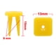 thumbnail image 2 of 10Pcs 9mm Agujero Remache Amarillo Clip Plástico para Tapizado Panel de Puerta de Coche, 2 of 2