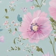 thumbnail image 4 of Pink Flower Garden Shower Curtains with 12 Hooks Waterproof Bathroom Decor 66" x 72", 4 of 6