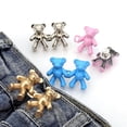 thumbnail image 4 of Bear Shaped Waist Buckle Snap Pants Buckle Extender Jeans Button Attacher Pins, 4 of 19