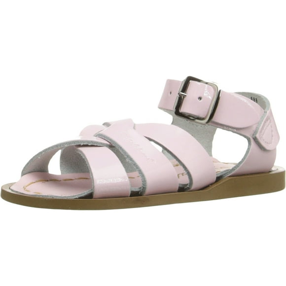 Salt Water Sandals Baby Girls Salt Water Original Flat Sandal, Shiny Pink, 7 Infant