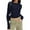 Navy women fall crop tops a1, variant on Women Fall Winter Round Neck Long Sleeve Ruched Slim Crop Tops Basic Casual Solid Tee Pullover Tunic Blouse Trendy Night Out Club Wear, White M