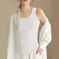 thumbnail image 5 of Aobny Basic Vacation Leisure Women's Tank Tops Slimming White Tops Crew Neck Ribbed Muscle Tees for Woman, 5 of 7