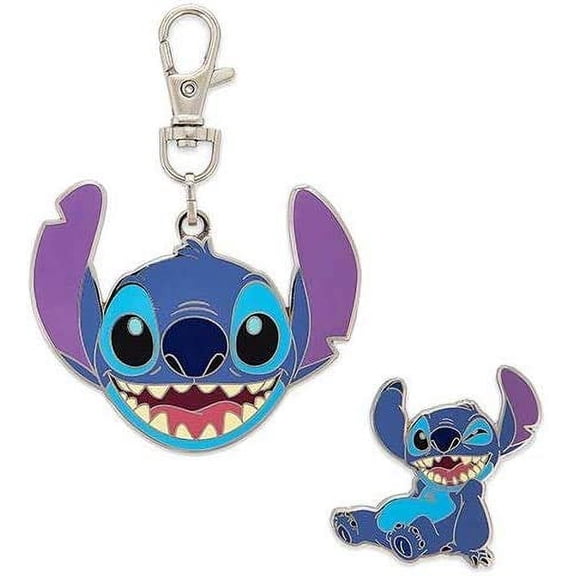 Disney Parks Stitch Lanyard Medal and Pin
