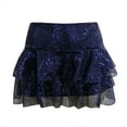 thumbnail image 3 of OSOLU Solid Color Women Sequin Mini Skirt Shiny High Waist Short Pencil Skirt Bodycon Sparkly Party Skirt Dancing Skirts Comfort Skirts, 3 of 4