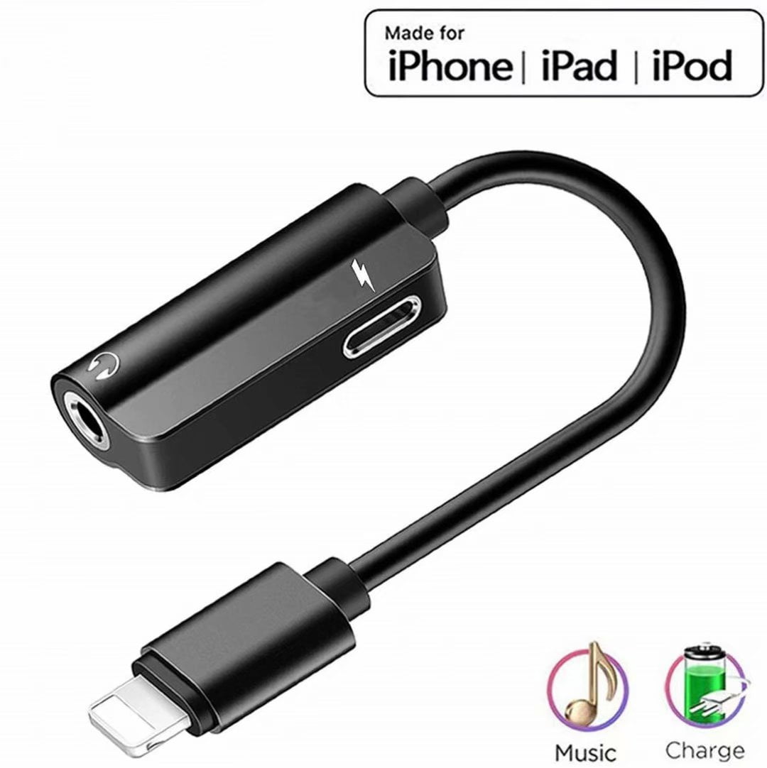 Calling and Music Function for iPhone 7/7 Plus Adapter Compatible with iPhone Not Compatible with 3.5 mm Headphone Jack iPhone X/XR/XS/XS MAX Silver iPhone 8 Plus/8 Headphone Adapter 3 in 1 with Charging 