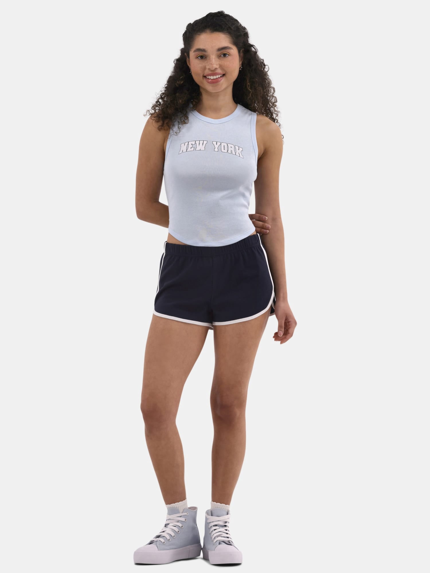 No Boundaries Jersey Knit Dolphin Shorts, 2'' Inseam, Women's