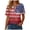 Red, variant on UngA 250 Years America Anniversary Shirt Womens 250th Independence Day Freedom Shirt USA Flag Star and Stripes Womens Tshirt (Red,L)