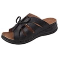 thumbnail image 3 of Sandalias informales sin cordones para mujer sandalias con plataforma de cuña antideslizantes para viajes al aire libre, 3 of 9