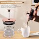 thumbnail image 3 of Cafetera de prensa francesa, vidrio engrosado resistente al frío y al calor mejorado con sistema de filtración de acero inoxidable de 4 niveles para preparar café y té, grande de 1000 ml (34 oz), oro, 3 of 6