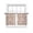 Light Beige, variant on Pink Beige Flowers Sheer Curtains 54 Inch Length 2 Panels Set Window Treatments, Spring Floral Elegant Pastoral Rustic Rod Pocket Semi Curtains for Living Room/Bedroom/Kitchen Décor, 104"W x 54"L