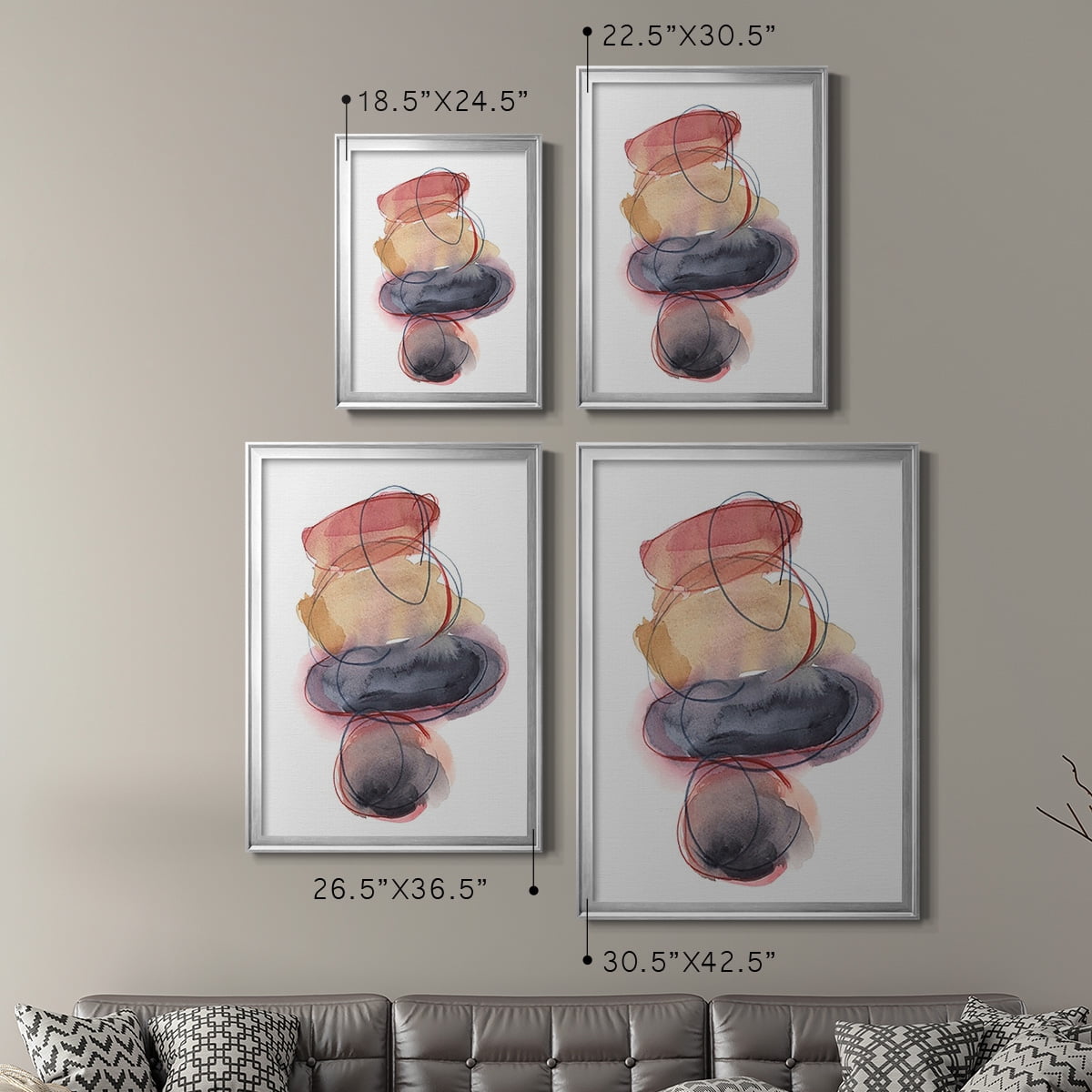 Balancing Act I Premium Framed Print, in Gold, Black, or Silver - Ready to Hang
