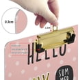 thumbnail image 4 of FMSHPON FamingoCrown Palm Leaves Polka Dots Clipboard Hardboard Wood Nursing Clip Board and Pull for Standard A4 Letter 13x9 inches, 4 of 8