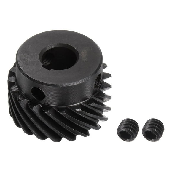 Unique Bargains 10mm Aperture 20T Helical Gear 1 Mod 3x1.4mm Keyway Motor Gear, Left Direction