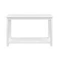 thumbnail image 2 of 48" Indoor Coastal Wood Sofa Table - Solid White, 2 of 11