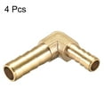thumbnail image 3 of 8mm to 6mm Barb Brass Hose Fitting 90 Degree Elbow Pipe Connector Coupler Tubing Adapter 4 pcs, 3 of 3