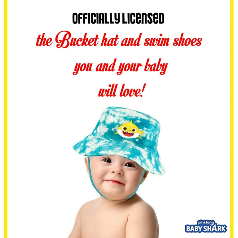 Nickelodeon Baby Shark Bucket Hat and Swim Booties Set Sun