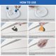 thumbnail image 4 of Kit de reparación de fibra de vidrio marina FENFANDAS Boat White Gel Coat, 4 of 6