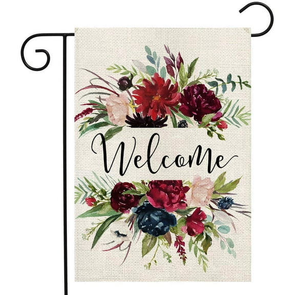 Spring Garden Flag 12x18 Inch Double Sided for Outside Welcome Yard Flag Small Farmhouse Garden Flags for Yard Outdoor Decoration
