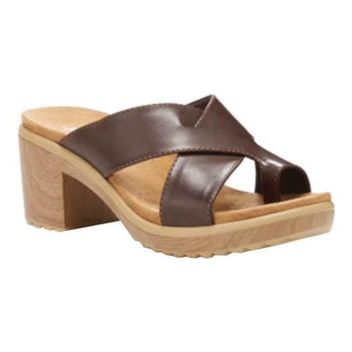 toe loop heeled sandals