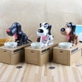 thumbnail image 4 of Dog Piggy Bank, My Dog Piggy Bank, Puppy Money Saving Box, Cute Automatic Stealing Coin Bank, Bank Money Saving Box Dog Shake Heads Tail Ears Rotating(Brown), 4 of 5