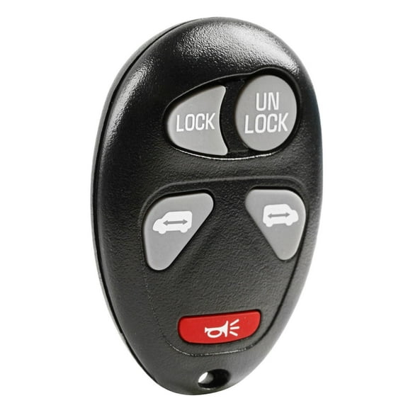 KeylessOption replacement fob for Chevrolet, Oldsmobile, Pontiac Minivans (10335582-88) 4-button remote key fob w/ automatic doors