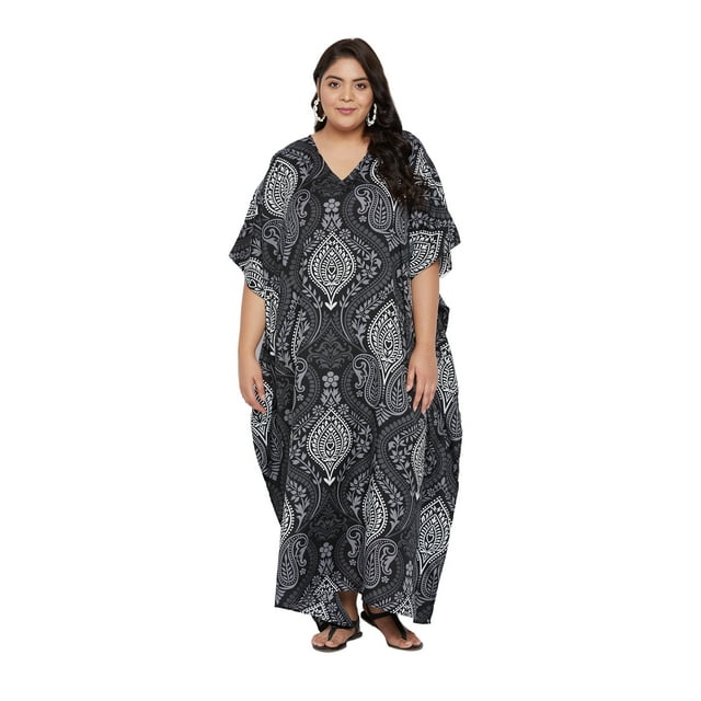 Oussum Robes Caftans Grande Taille pour Femmes Longue Robe Maxi Caftans pour Dames