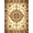 Rust Brown Cream, Pattern 4, variant on Design&I 8'x10' Washable Area Rug Extra Large Skid-Resistant Low Profile Vintage Boho Faded Ivory Teal Symmetrical Transitional Kilim for Living Room, Family