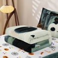 thumbnail image 5 of Erosebridal Kawaii Ghost Zipper Queen Comforter Set with Fitted Sheet and 2 Pillowcases, Happy Halloween Spider Web Cat Zipper Bedding Set for Boys Girls, Orange White Black, Halloween Reversible, 5 of 7