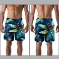 thumbnail image 3 of luoweisi Men's Beach Shorts Quick Dry Swim Trunks with Mesh Lining Dragonfly L, 3 of 5