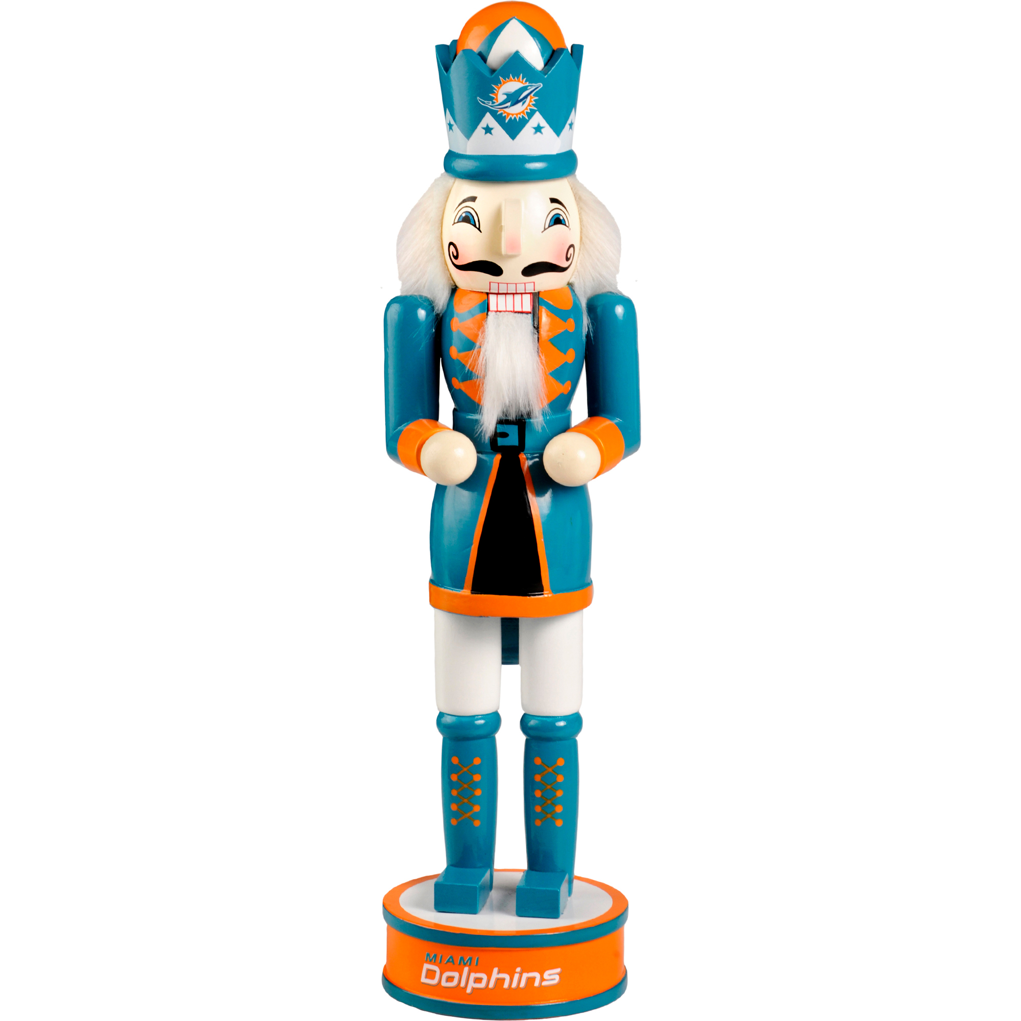 Forever Collectibles Holiday Nutcracker V2, Miami Dolphins