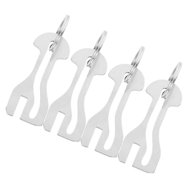 AURARMLET 4Ud Accesorio Para Llaves De Carrito De Compra Inoxidable Con Colgante Y Resistente