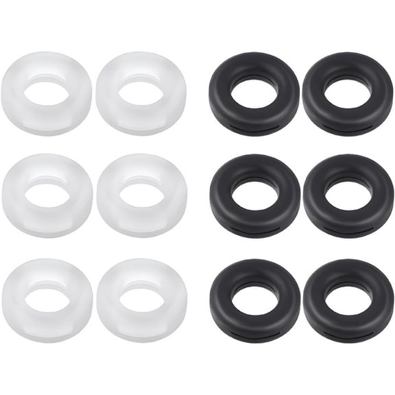 Glasses Ear Grips - Round Eyeglasses Rings Strap Silicone Holder Anti-Slip Hooks Safety Eyewear Retainer for Sunglasses Myopia or Presbyopia Glasses 6 Pairs