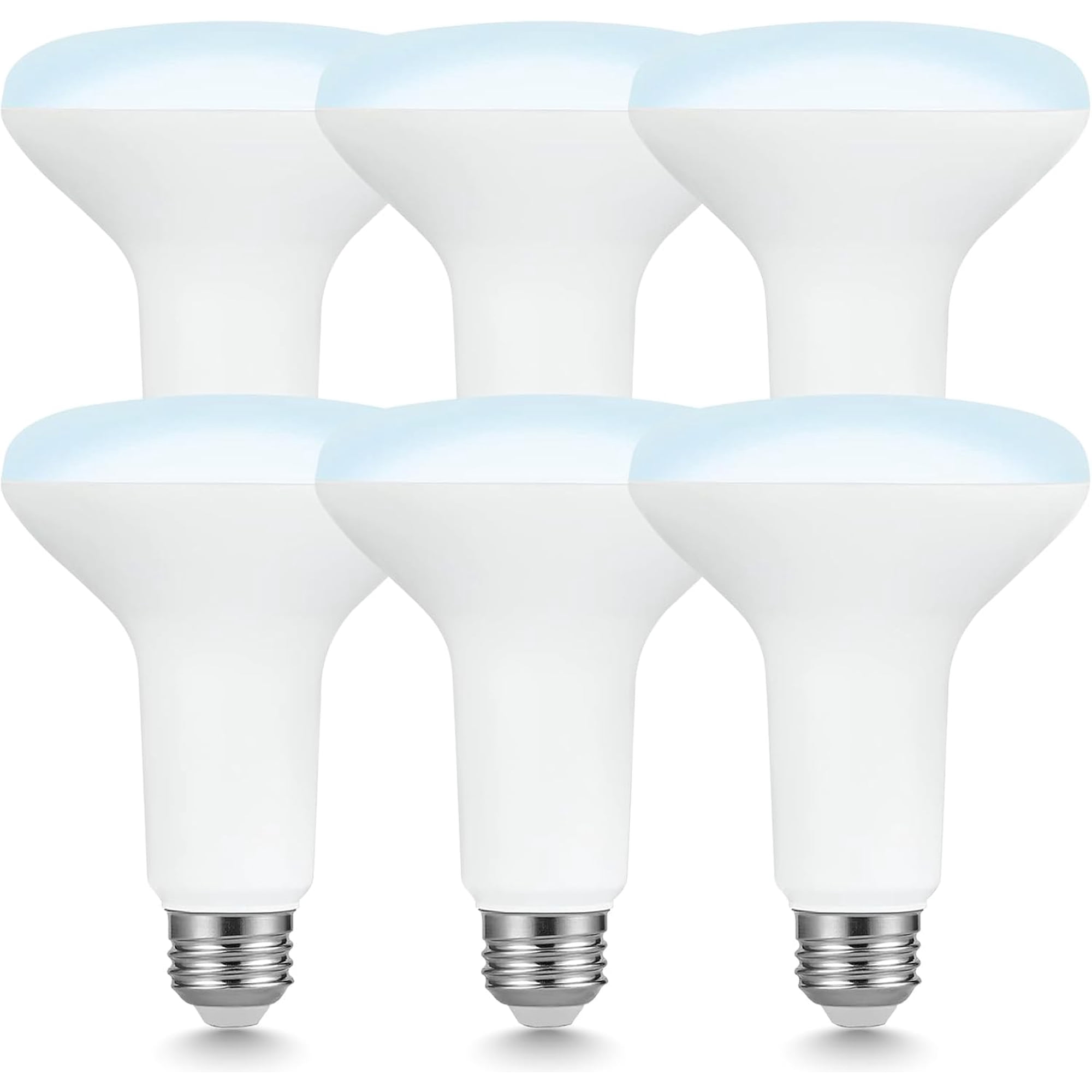 Sigalux BR30 LED Flood Light Bulbs, 16.5W Equivalent 100W, 1400LM, Dimmable, 5000K Daylight, CRI 80, 110° Beam Angle, E26 Base, Energy-Efficient Indoor Recessed Lighting, 6 Pack
