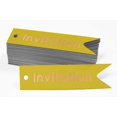 thumbnail image 2 of Inkdotpot Pack Of 50 Invitation Party Favor Paper Tags Craft Real Rose Gold Foil Hang Tags, 2 of 6