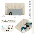 thumbnail image 2 of Raffia Clutch Purses for Women Summer Pearl Evening Handbags Woven Envelope Shoulder Bag for Beach 2025, 2 of 6