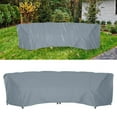 thumbnail image 6 of 210D Outdoor Sofa Cover for Curved Furniture Weather Resistant and UV Protected, 6 of 8