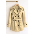 thumbnail image 2 of Gabardina elegante corte moderno 6 botones y cinturon Beige CH / MD, 2 of 2