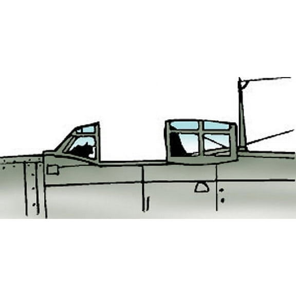 N1K2-J Shiden-Kai George Vacuform Canopy for Hasegawa (1/72 model kit accessory)