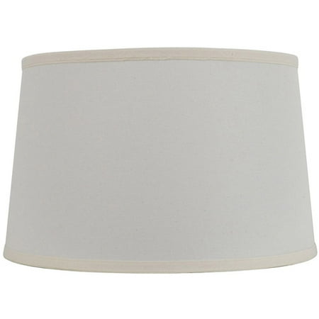 18 Mod Drum Off White Traditional Lamp Shade With Matching Double 18 Mod Drum Off White Traditional Lamp Shade With Matching Double Fold Trim